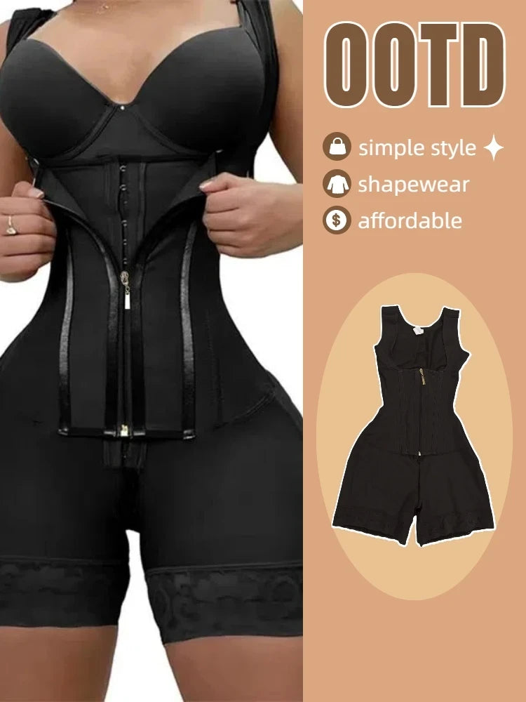 Lace Trim Shapewear Bodysuit